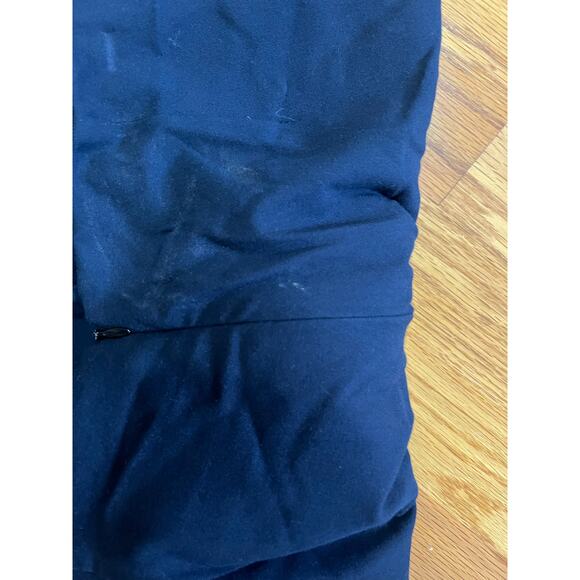 Rag & Bone hidden elastic waist navy chinos 6 Classic Back zip work casual - Picture 3 of 4